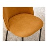 Modern Iron-Legged Chairs with Cushioned Comfort, 2-Pack - 3 of 4