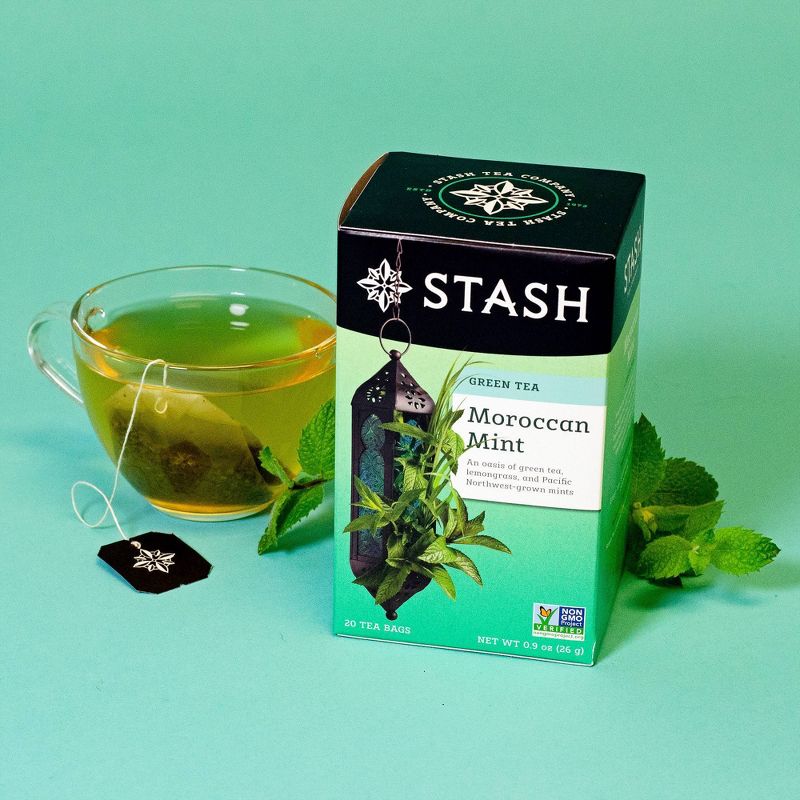 Stash Moroccan Mint Green Tea Bags - 20ct, 4 of 5