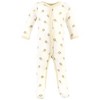 Hudson Baby Infant Boy Cotton Sleep and Play, Bodysuit and Bandana Bib Set, Brave Lion - 4 of 4