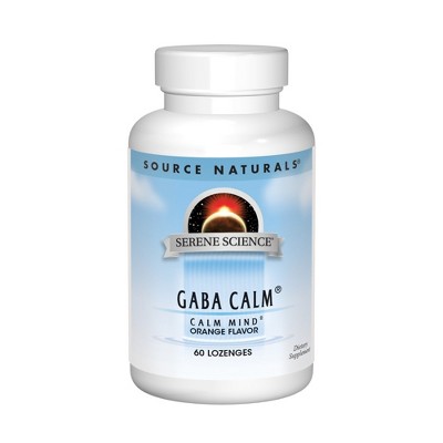 GABA Calm Sublingual-Orange by Source Naturals, Inc.  -  60 Lozenge