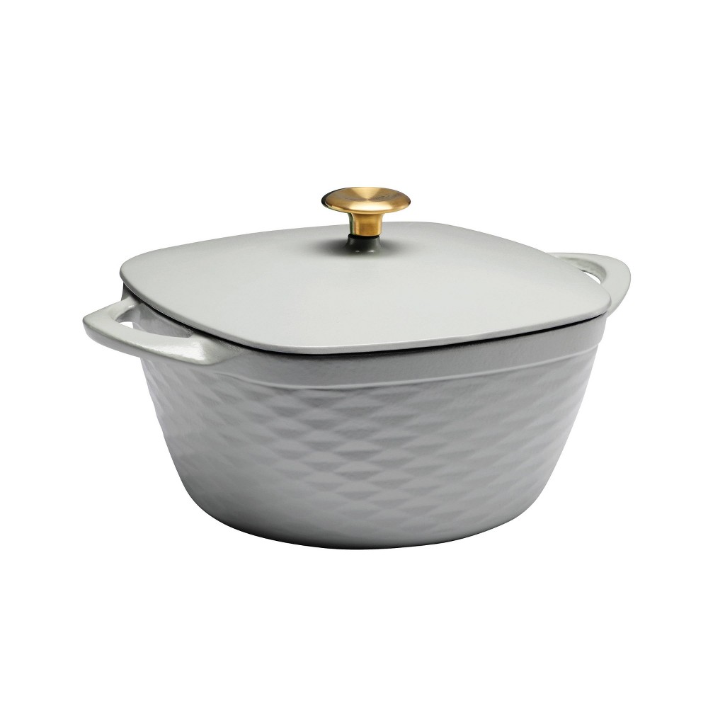 Tramontina 7qt Enameled Cast Iron Square Dutch Oven - Matte Gray