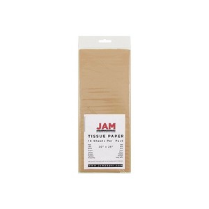 JAM Paper Gift Tissue Paper Tan Brown 10 Sheets/Pack 1152350 - 1 of 3