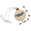 Hampton University Pirates Alumn Mini Small Tiny Wood Christmas Tree Holiday Ornament - 4 of 4