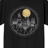 Harry Potter Hogwarts Castle Moonlight Men's Short Sleeve Shirt & Sleep Shorts Set - 3 of 4