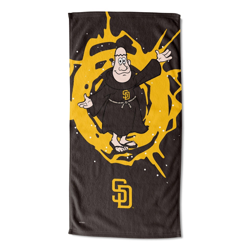 Photos - Towel 30"x60" MLB San Diego Padres Mascot Printed Beach 