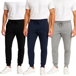 Mens 3 Pack French Terry Ultra Soft Butter Joggers - 1 of 4