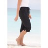 Swim 365 Women's Plus Size Taslon Cover Up Capri Pant - 4 of 4