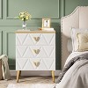 LITTLE TREE 3 Drawer Bedside Table White - 3 of 4