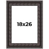 PosterPalooza | 3.5" Wide Ornate Black Picture Frame - UV Acrylic, Foam Board Backing, Hanging Hardware - 2 of 4
