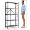SKONYON Storage Shelves Foldable metal shelves Garage Shelving Units 4-Tier and 5-Tier - 3 of 4