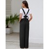 Maternity Adjustable Back Tie Jumpsuit Casual Wide Leg  Pregnancy Romper Overalls - 2 of 4