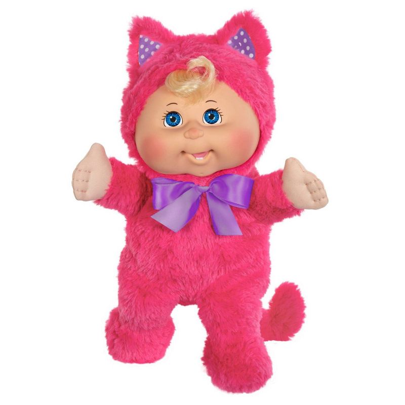 Cabbage Patch Kids Giggle With Me Pink Kitty with Blue Eyes Baby Doll, 1 of 6
