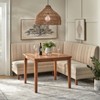 Lifestorey 4pc Linstrom Breakfast Nook Dining Set Driftwood/Cream - 2 of 4