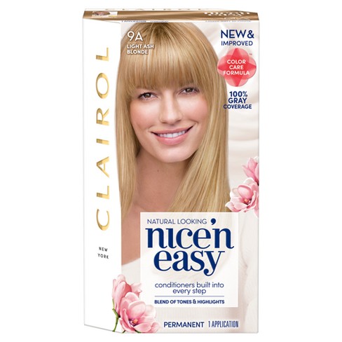 Clairol Nice N Easy Permanent Hair Color 9a Light Ash Blonde 1