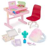 Our Generation School Dreams Modern Desk with Tilt Top Accessory Set for 18" Dolls