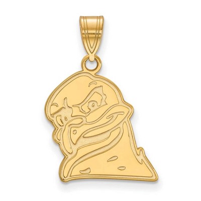 Black Bow Jewelry 10k Yellow Gold Virginia Tech Hokies NCAA Large Pendant