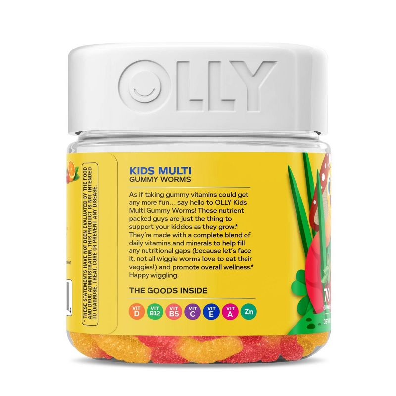 OLLY Kids Multivitamin Gummy Worms - 70ct, 3 of 11