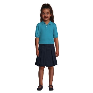 Lands' End School Uniform Kids Short Sleeve Interlock Polo Shirt - 1 of 4