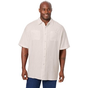 KingSize Short-Sleeve Linen Shirt - 1 of 4