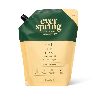 Dish Soap Refill Mandarin & Ginger - 36 fl oz - Everspring™