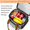 Insulated Lunch Box for Men Women Double-Layer Reusable Lunch Bag, Leakproof Lunch Cooler Bag for Work School Picnic - 4 of 4