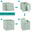 FURNIinspire 6 Pack Cube Utility Storage Bins, Collapsible Fabric Storage Cubes, Toy Organize Baskets Storage Box, Multicolored, 10.34"*11.31"*3.9" - 4 of 4