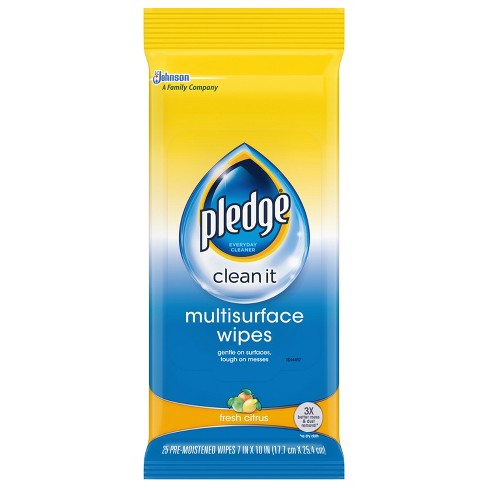 Pledge Multi Surface Wipes 25ct Target