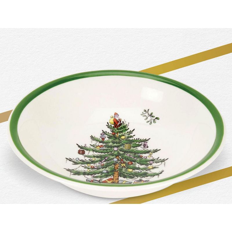 Spode Christmas Tree Collection 16-Piece Dinnerware Set, 10" Dinner Plate, 7.25" Salad Plate, 16 oz Cereal Bowl, 9 oz Mug, 3 of 5