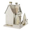 Cody Foster 11.0 Inch Winter White Cottage Putz House Light Up Retro Village Buildings - 4 of 4