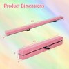Costway 8 FT Folding Gymnastic Beam with Anti-slip Base Pine Wood Frame Carrying Handle Blue/Beige/Pink/Dark Purple/Purple/Multicolor - 3 of 4