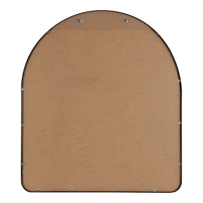 Zayda Black Aluminum Arched Full-Length Mirror