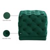 Meridian Furniture,Stella Velvet Ottoman/Stool - 4 of 4