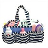 Bacati - Pin Stripes Navy Storage Caddy - 4 of 4
