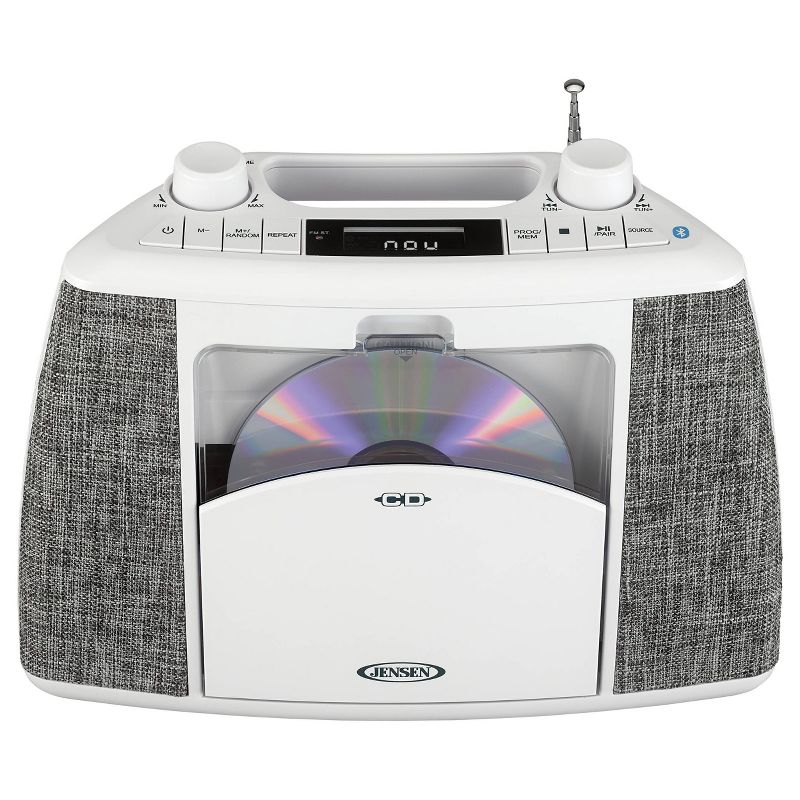 JENSEN Portable Bluetooth CD Music System - White (CD-565), 4 of 6