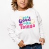 The Juniper Shop SmileyWorld See Good In All Things Toddler Sweatshirt - 2 of 4