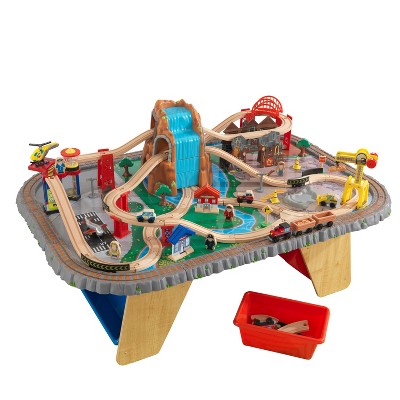 kidkraft waterfall mountain train set