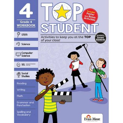 Top Student, Grade 4 - by  Evan-Moor Educational Publishers (Paperback)