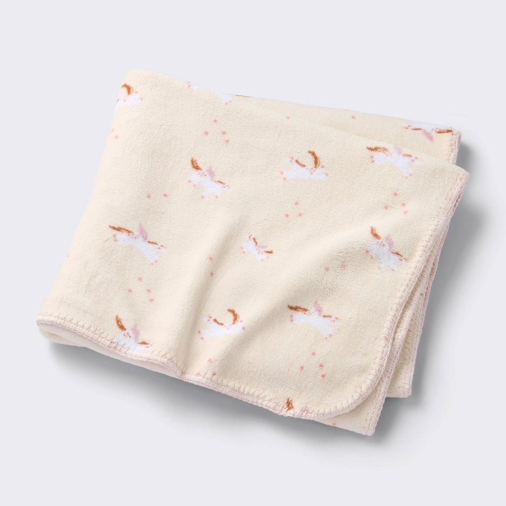 Photos - Children's Bed Linen Plush Baby Blanket - Unicorn - Cloud Island™