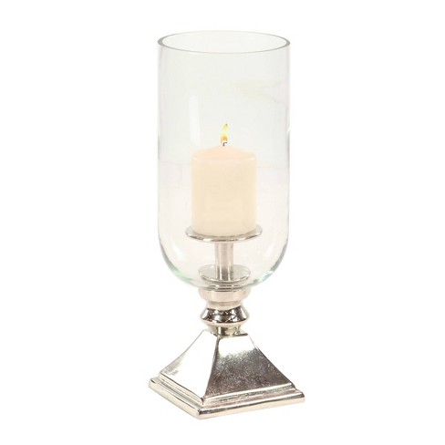 Eclectic Jewel Glass Candlestick Holders Set Of 4