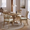 Noelia 5-Piece Round Natural  Dining Set with 4 Chairs and Round Table | ARTFUL LIVING DESIGN-Natural - 3 of 4