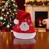 Unique Bargains Christmas Hat Polyester Red 10.24"x15.35" 1 Pc - 2 of 4