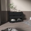 CAVINAS Double Column Dresser with 6 Drawers,Modern Tall Chest of Drawers,Wood Finish Storage Dresser for Bedroom&Entryway - 2 of 4
