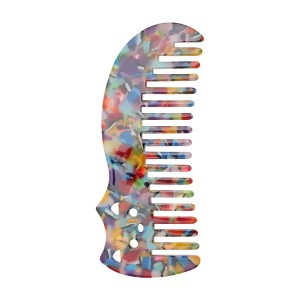 Unique Bargains Cute Cat Marble Hair Comb 1 Pc - 1 of 4