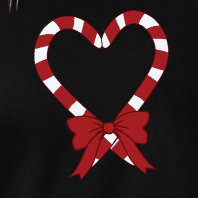 black red candy cane heart