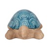 Sagebrook Home 13" Ceramic Tortoise Decor Contemporary Decorative Statue Turtle Figurine - 3 of 4