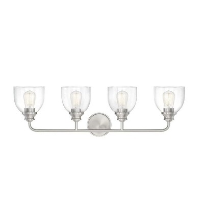 Savoy House Vale 4 - Light Vanity in  Satin Nickel