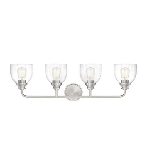 Savoy House Vale 4 - Light Vanity In Satin Nickel : Target