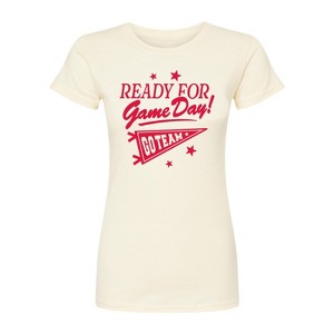 Women's - Instant Message - Ready For Game Day Fitted Graphic T-Shirt - 1 of 3