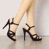 Allegra K Women's Slingback Crisscross Strap Strappy Platform Stiletto Heels Sandals - 2 of 4
