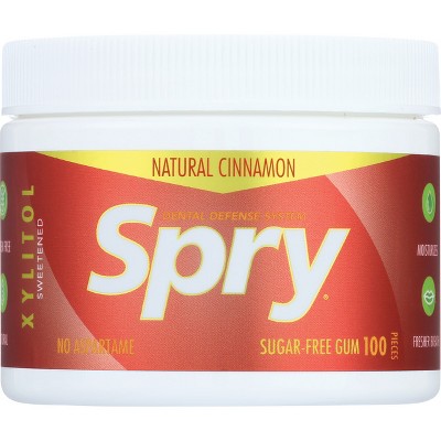 Xlear Spry Sugar-Free Gum - Natural Cinnamon.
